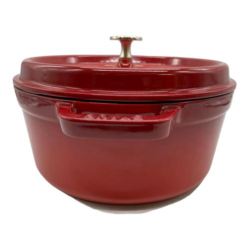 Staub (ストウブ) 両手鍋 SIZE 24cm レッド