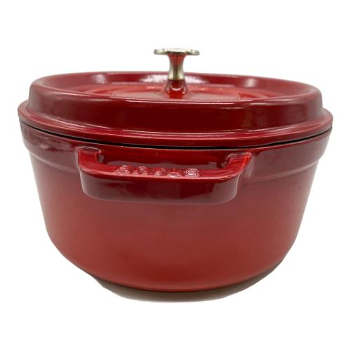 Staub (ストウブ) 両手鍋 SIZE 24cm レッド