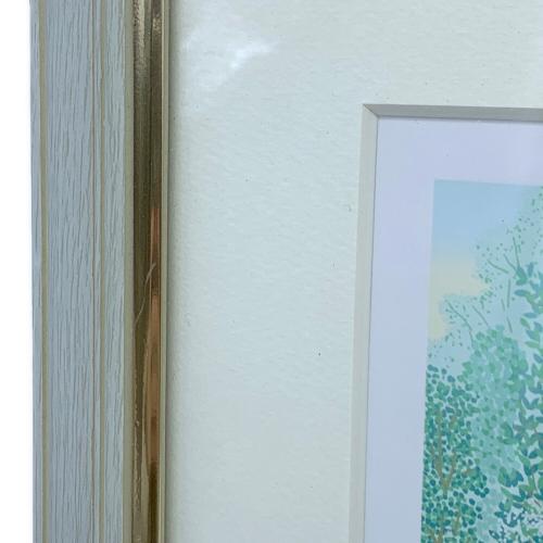 版画 ジグレ版画 憩の森