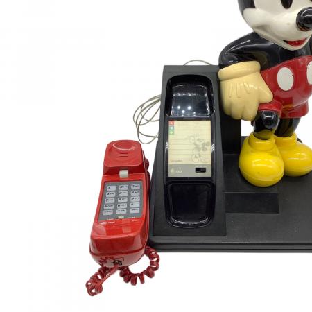 DISNEY (ディズニー) ミッキーマウス プッシュ式電話機 フィギュア