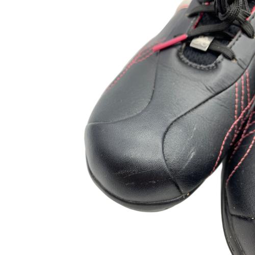 adidas (アディダス) ゴルフシューズ 816377 収納袋付 レディース SIZE 24.5cm ブラック×ピンク