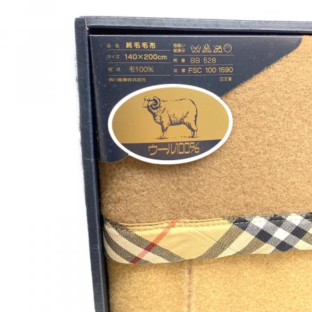 BURBERRY (バーバリー) 純毛毛布 FSC1001590 シングル(幅140×長さ200cm