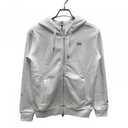 【新品未使用】PEARLY GATES ホワイト ジップ付きパーカー PEARLY GATES パーリーゲイツ ジップパーカー ホワイト系 1 ゴルフ