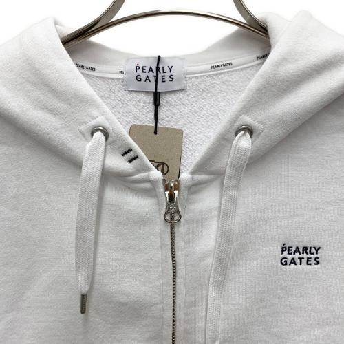 PEARLY GATES (パーリーゲイツ) ジップパーカー ゴルフウェア(トップス) 055-3962302 レディース SIZE 0 ホワイト