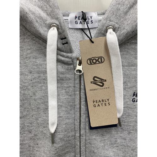 PEARLY GATES (パーリーゲイツ) ジップパーカー ゴルフウェア(トップス) 055-3962302 レディース SIZE 0 ライトグレー