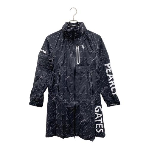 PEARLY GATES (パーリーゲイツ) レインコート 053-4988408 レディース SIZE 0 ブラック×ホワイト