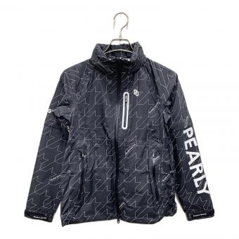PEARLY GATES (パーリーゲイツ) レインジャケット 053-4988404 レディース SIZE 0 ブラック×ホワイト