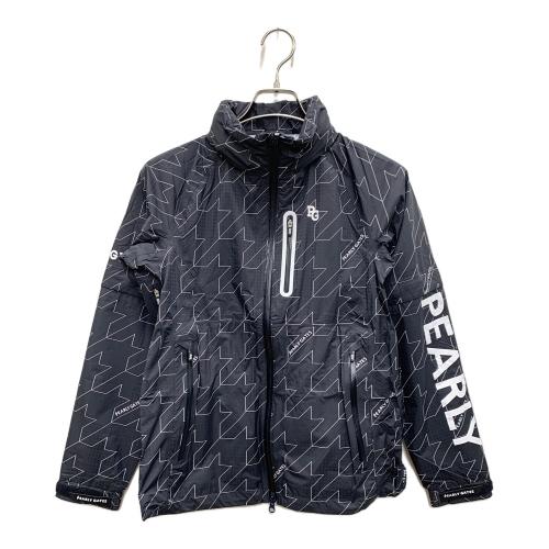 PEARLY GATES (パーリーゲイツ) レインジャケット 053-4988404 レディース SIZE 0 ブラック×ホワイト
