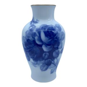 大倉陶園 (オオクラトウエン) 花瓶 ブルーローズ28cm