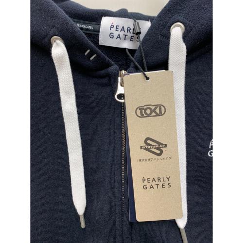 PEARLY GATES (パーリーゲイツ) ジップパーカー ゴルフウェア(トップス) 055-3962302 レディース SIZE 0 ブラック