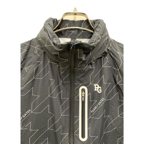 PEARLY GATES (パーリーゲイツ) レインジャケット 053-4988404 レディース SIZE 0 ブラック×ホワイト