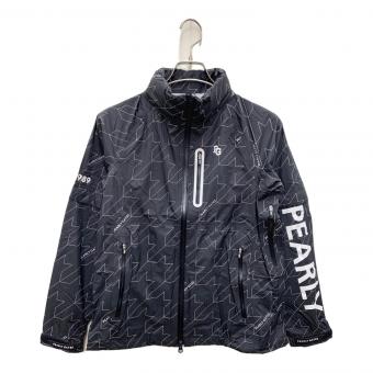 PEARLY GATES (パーリーゲイツ) レインジャケット 053-4988408 レディース SIZE 0 ブラック×ホワイト
