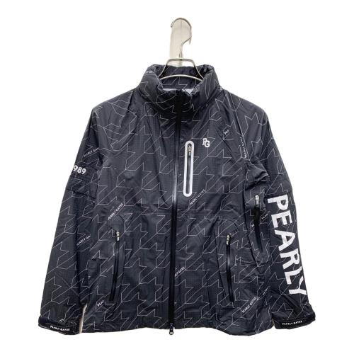 PEARLY GATES (パーリーゲイツ) レインジャケット 053-4988408 レディース SIZE 0 ブラック×ホワイト
