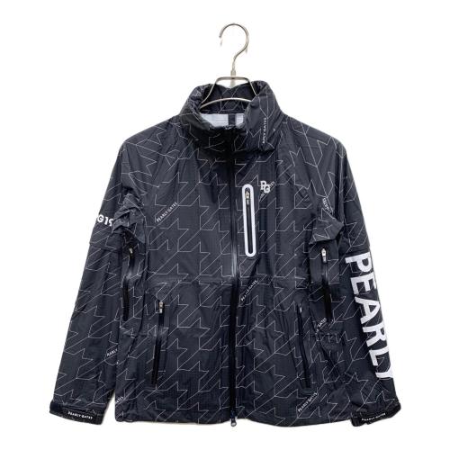 PEARLY GATES (パーリーゲイツ) レインジャケット 053-4988404 レディース SIZE 0 ブラック×ホワイト
