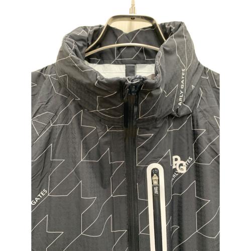 PEARLY GATES (パーリーゲイツ) レインジャケット 053-4988404 レディース SIZE 0 ブラック×ホワイト