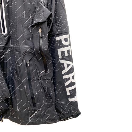 PEARLY GATES (パーリーゲイツ) レインジャケット 053-4988404 レディース SIZE 0 ブラック×ホワイト