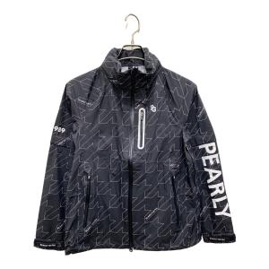 PEARLY GATES (パーリーゲイツ) レインジャケット 053-4988404 レディース SIZE 0 ブラック×ホワイト