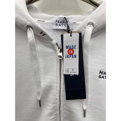 PEARLY GATES (パーリーゲイツ) ジップパーカー ゴルフウェア(トップス) 055-3962302 レディース SIZE 0 ホワイト