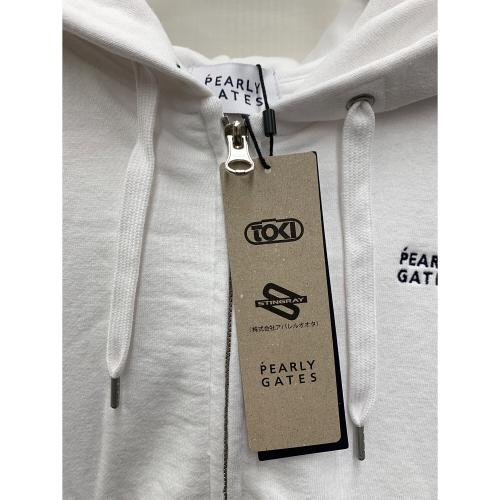 PEARLY GATES (パーリーゲイツ) ジップパーカー ゴルフウェア(トップス) 055-3962302 レディース SIZE 0 ホワイト