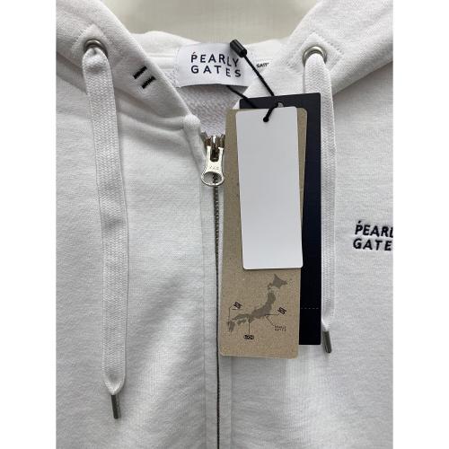 PEARLY GATES (パーリーゲイツ) ジップパーカー ゴルフウェア(トップス) 055-3962302 レディース SIZE 0 ホワイト