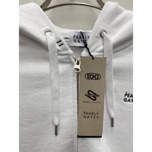 PEARLY GATES (パーリーゲイツ) ジップパーカー ゴルフウェア(トップス) 055-3962302 レディース SIZE 0 ホワイト