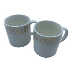 COACH (コーチ) ペアマグカップ ゴールド シグネチャー