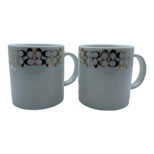 COACH (コーチ) ペアマグカップ ゴールド シグネチャー