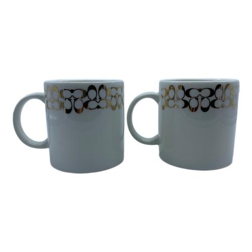 COACH (コーチ) ペアマグカップ ゴールド シグネチャー