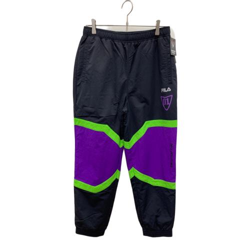 FILA (フィラ) エヴァンゲリオンコラボ　トレーニングパンツ 25SPU8001 メンズ SIZE L ブラック×パープル