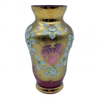 ベネチアン ボヘミアングラス ピンク×ゴールド