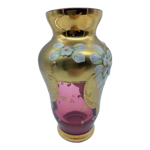 ベネチアン ボヘミアングラス ピンク×ゴールド