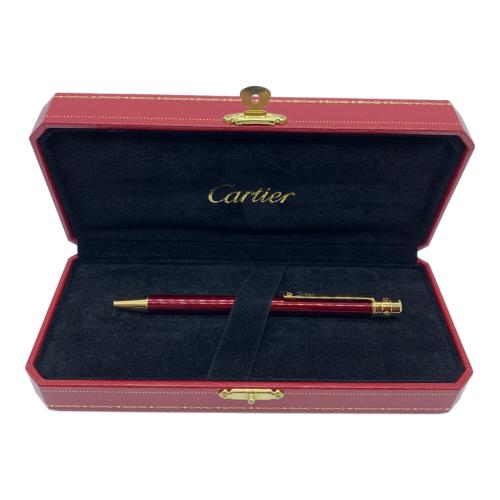 Cartier (カルティエ) ボールペン ゴールド×レッド