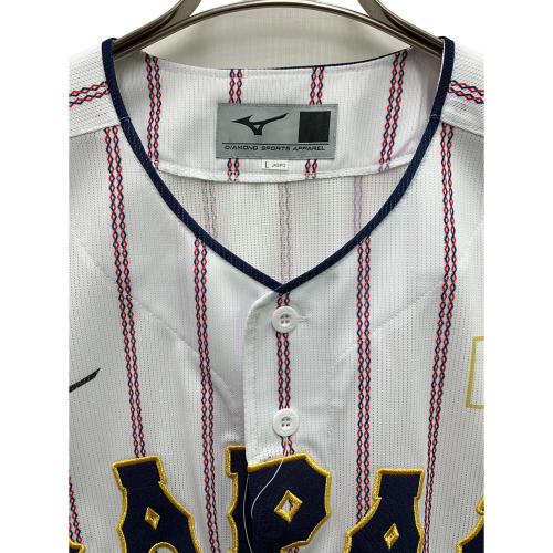 MIZUNO (ミズノ) ベースボールシャツ 侍ジャパン メンズ SIZE L ホワイト