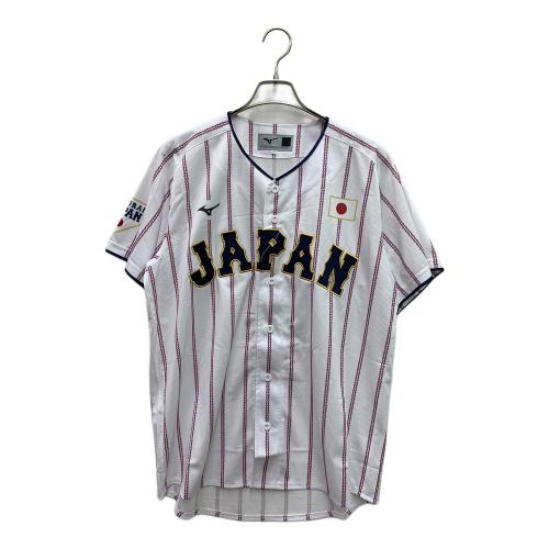 MIZUNO (ミズノ) ベースボールシャツ 侍ジャパン メンズ SIZE L ホワイト