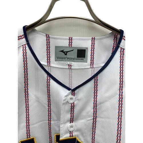 MIZUNO (ミズノ) ベースボールシャツ 侍ジャパン メンズ SIZE L ホワイト