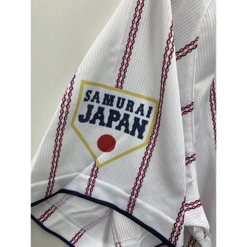 MIZUNO (ミズノ) ベースボールシャツ 侍ジャパン メンズ SIZE L ホワイト