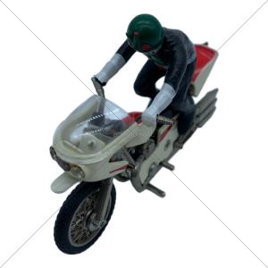 ポピー ミニミニサイクロン号 フィギュア No.750 1/26 右腕欠損・マフラー欠品・バイクスタンド歪み有 @ 仮面ライダー
