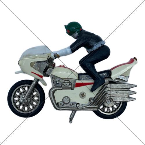 ポピー ミニミニサイクロン号 フィギュア No.750 1/26 右腕欠損・マフラー欠品・バイクスタンド歪み有 @ 仮面ライダー