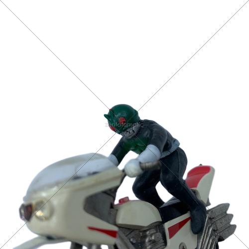 ポピー ミニミニサイクロン号 フィギュア No.750 1/26 右腕欠損・マフラー欠品・バイクスタンド歪み有 @ 仮面ライダー