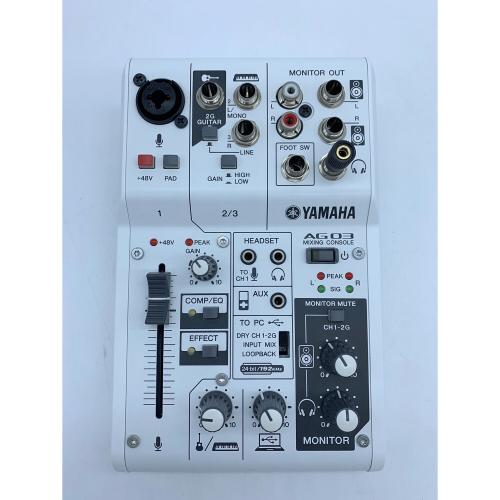 YAMAHA (ヤマハ) ミキシングコンソール AG03 DLコード付
