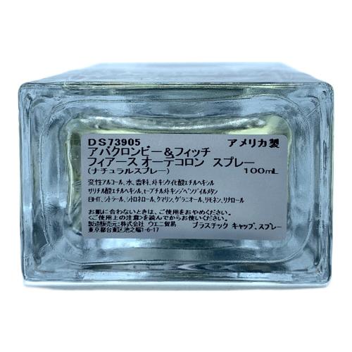 Abercrombie & Fitch (アバクロンビー アンド フィッチ) オーデコロン 100ml 残量80%-99% フィアース