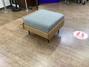 Meuble (モーブル) ソファ用スツール グレー×ナチュラル