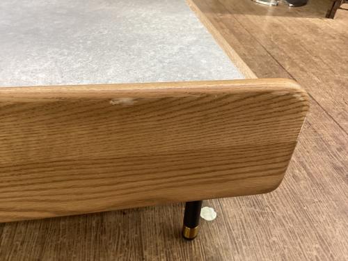Meuble (モーブル) ソファ用スツール グレー×ナチュラル