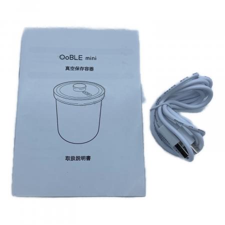 【未使用】オーブル OoBLE 真空保存容器 mini ホワイト 欠品あり OOBLE MINI 真空保存容器｜トレファクONLINE