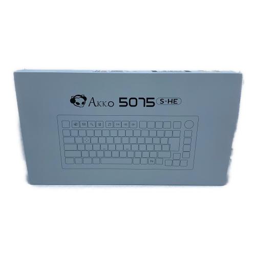 AKKO (アッコ) 5075S HE JP 有線ゲーミングキーボード AKKO01-00001-MWHT Moonlight White