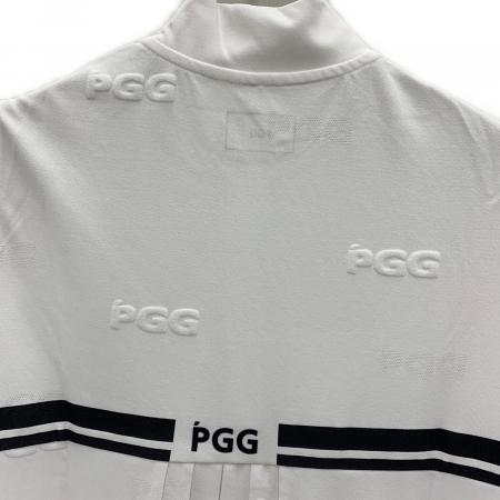新品タグ付 PGG 半袖ワンピース ゴルフウェア 白 日本製 0 PGG (ピージージー) ワンピース ゴルフウェア(トップス) レディース