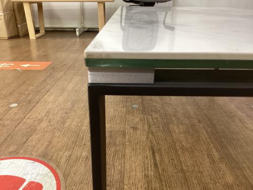 ニトリ センターテーブル 大理石調 ホワイト セラス118