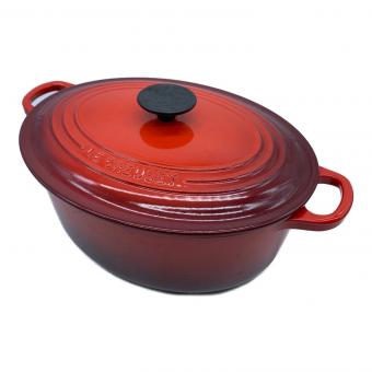 LE CREUSET (ルクルーゼ) 両手鍋 SIZE 27cm レッド ココット・オーバル