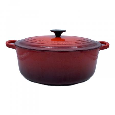 LE CREUSET (ルクルーゼ) 両手鍋 SIZE 27cm レッド ココット・オーバル