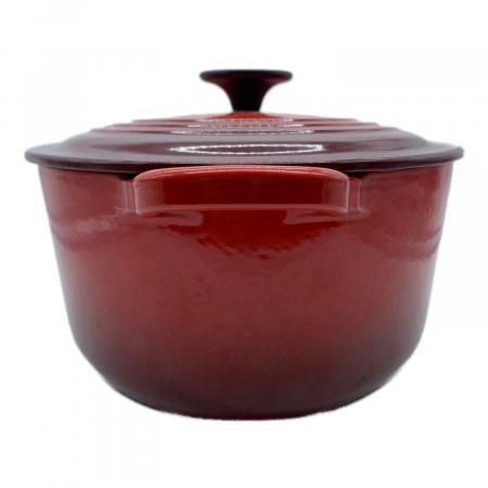 LE CREUSET (ルクルーゼ) 両手鍋 SIZE 27cm レッド ココット・オーバル